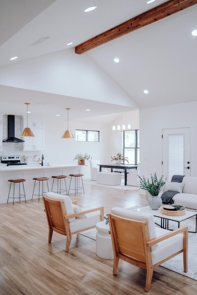 Ready for the day: clean, modern home interior