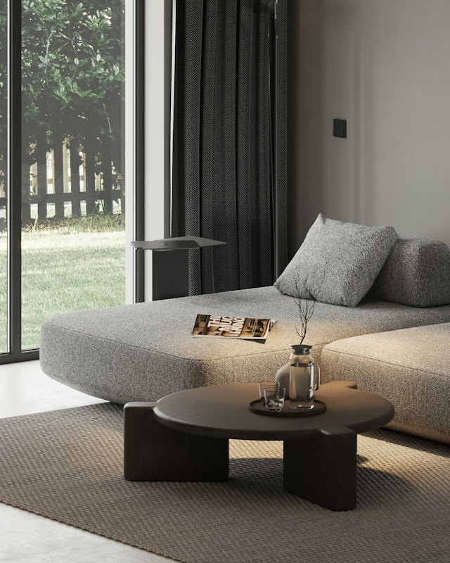 Time to unwind: clean, modern home interior