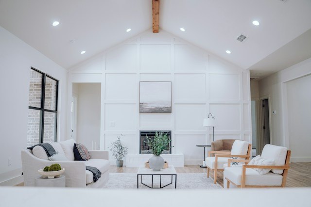 Room to breathe: clean, modern home interior